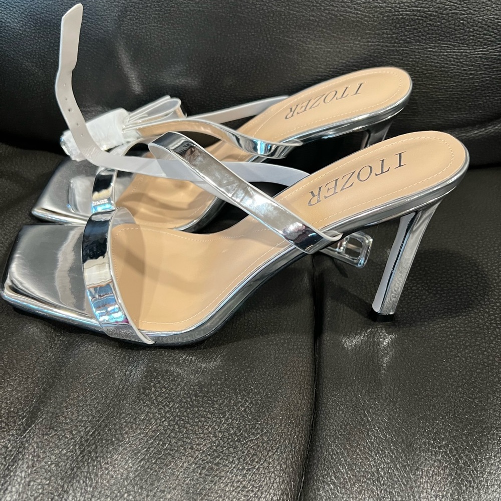 Silver Women's Heels